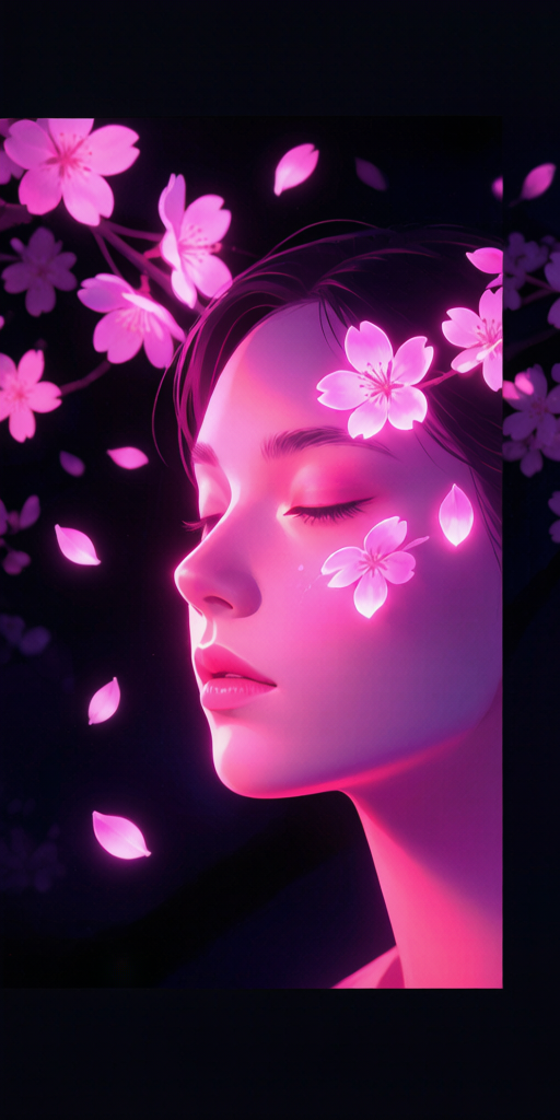 Neon Sakura PFP left