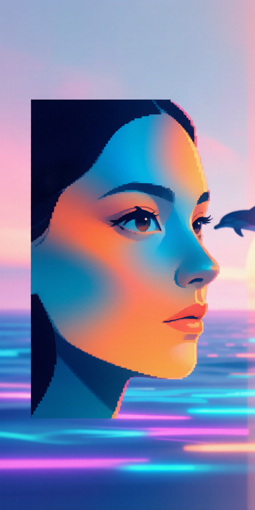 Dolphin Sunset PFP left