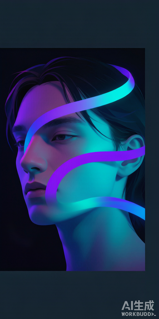 Neon Ribbons PFP right