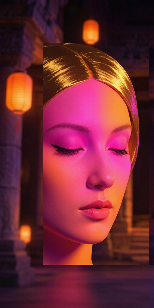 Neon Temple PFP left