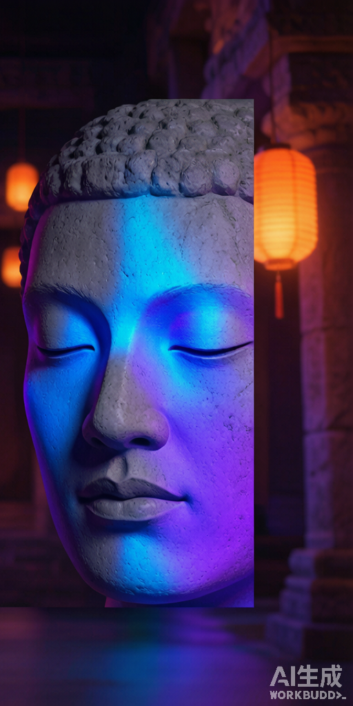 Neon Temple PFP right