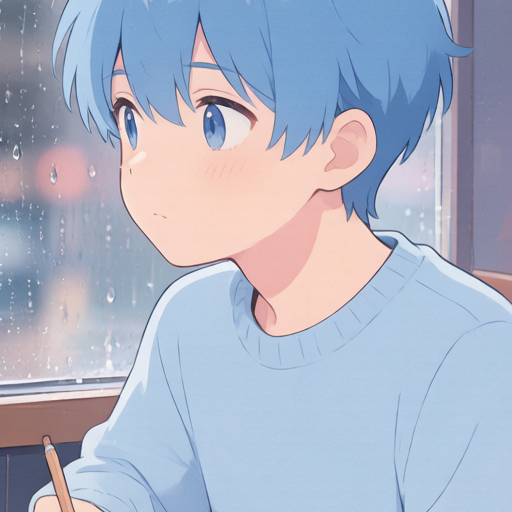 Rainy Cafe Window PFP right