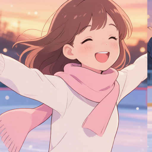 Winter Ice Skating PFP left
