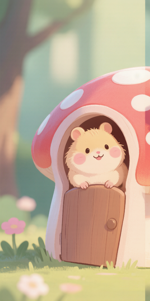 Mushroom House Hamsters PFP left