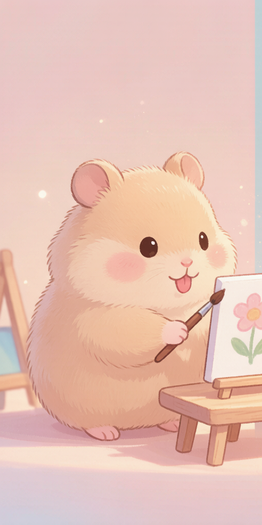 Painting Hamsters PFP left