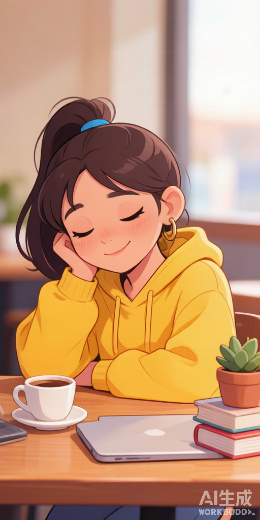 Cafe Study BFFs PFP right