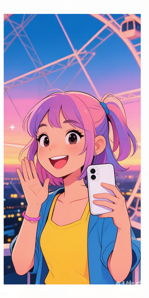 Ferris Wheel BFFs PFP right