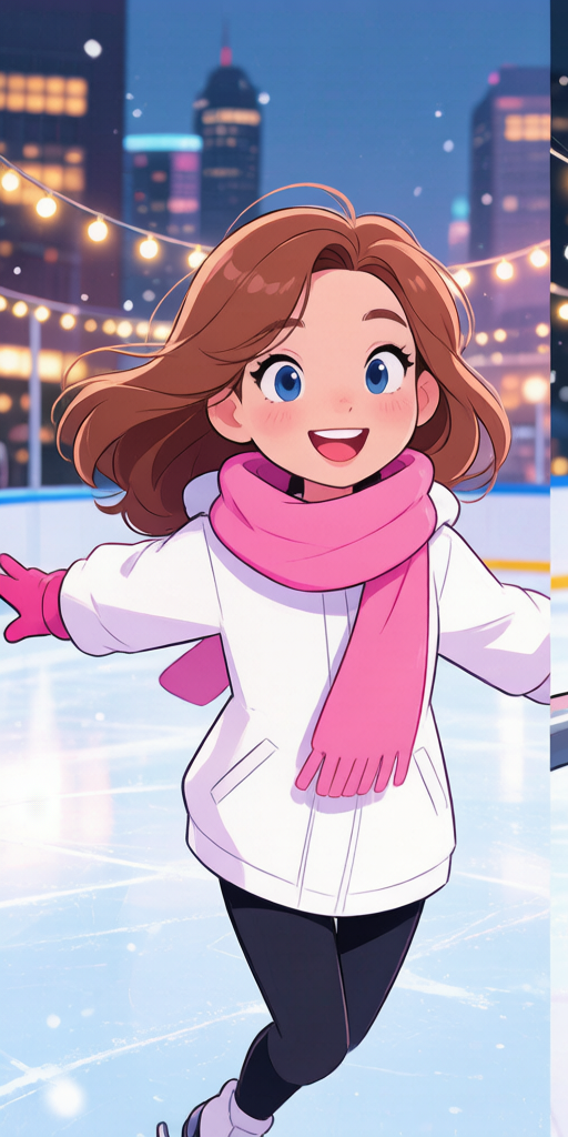 Ice Skating BFFs PFP left