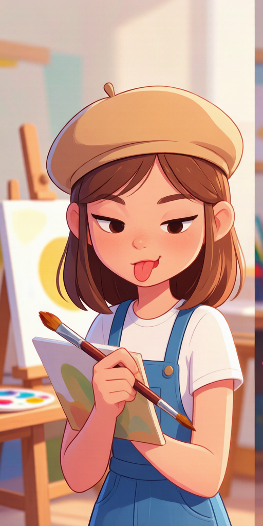 Painting Class BFFs PFP left