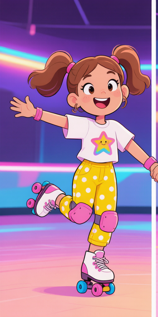 Roller Skating BFFs PFP left