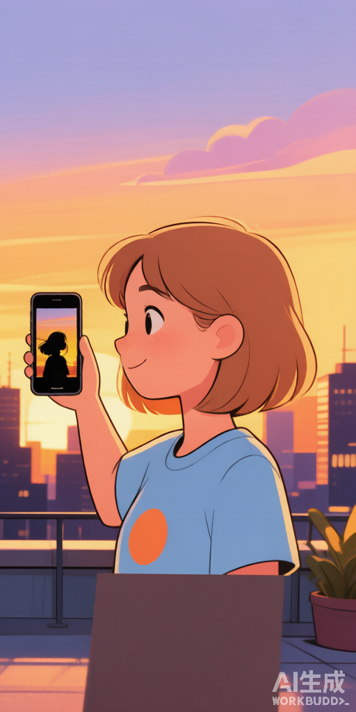 Rooftop Sunset BFFs PFP right