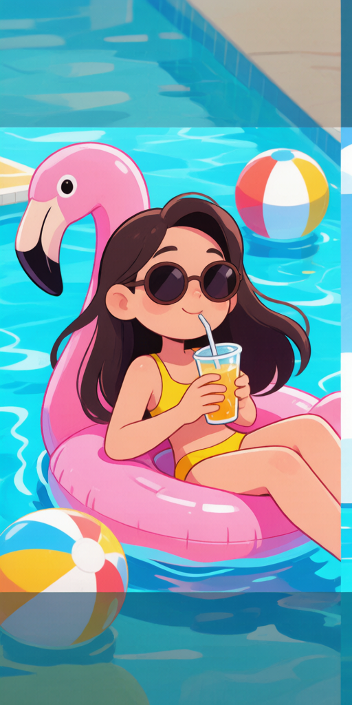 Summer Pool BFFs PFP left