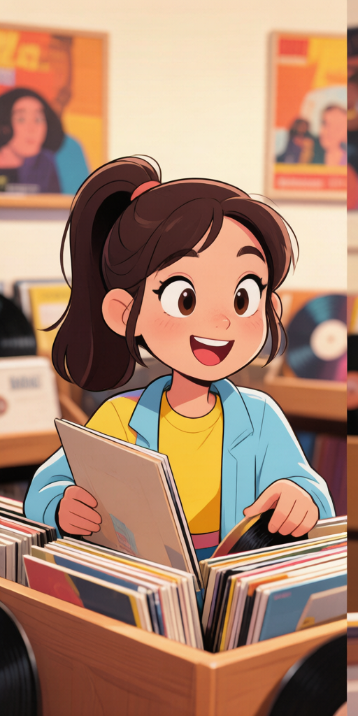 Vinyl Shopping BFFs PFP left