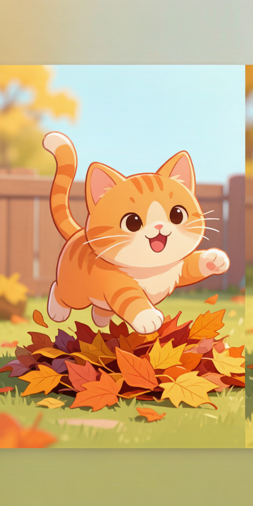 Autumn Play Cats PFP left