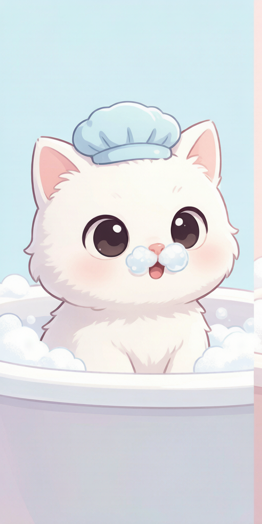 Bubble Bath Cats PFP left