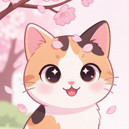 Cherry Blossom Cats PFP left