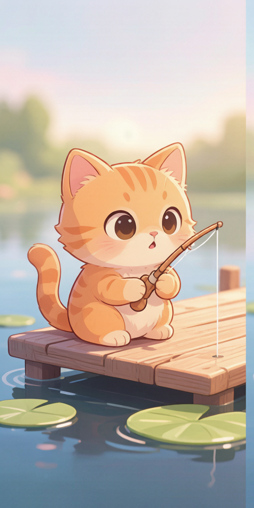 Fishing Pond Cats PFP left