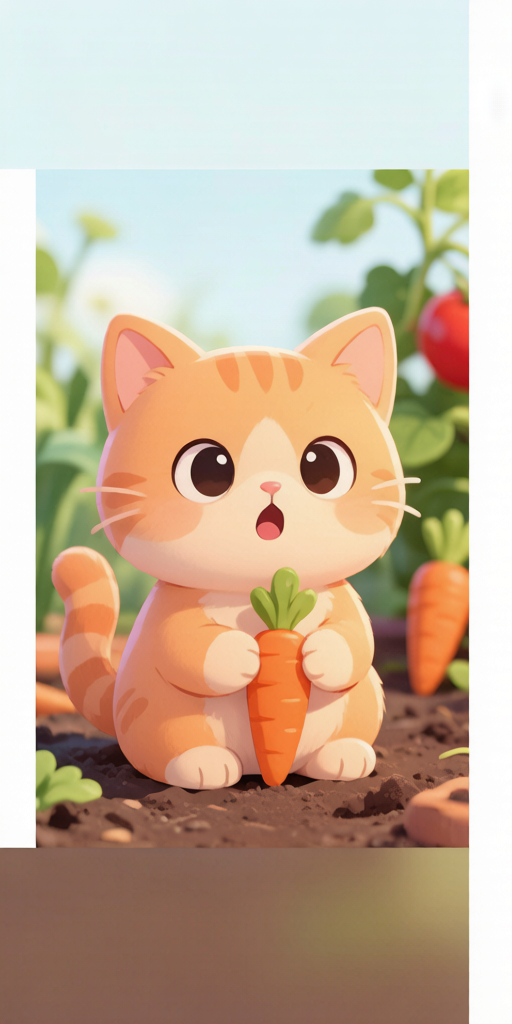 Garden Veggie Cats PFP left