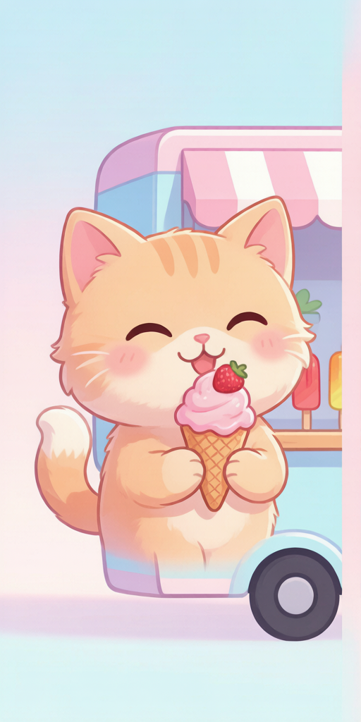 Ice Cream Truck Cats PFP left