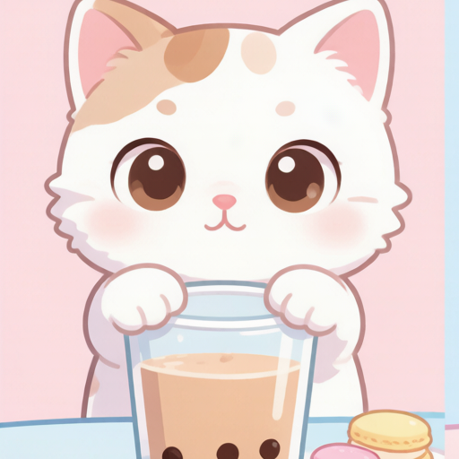 Milk Tea Cats PFP left