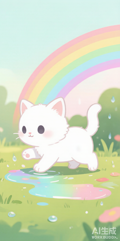 Rainbow Rain Cats PFP right