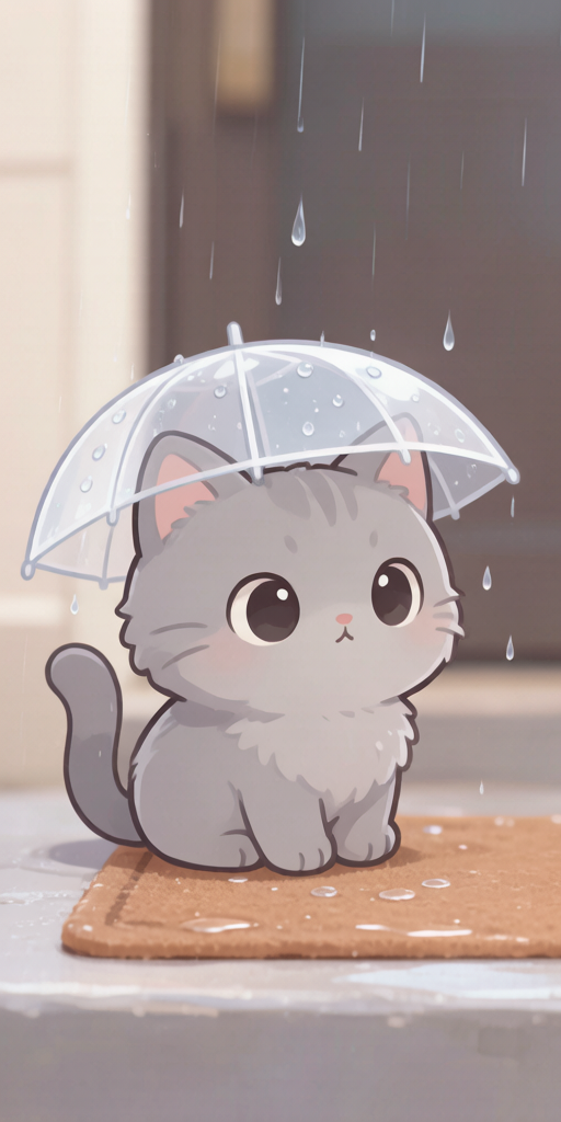 Rainy Doorstep Cats PFP left