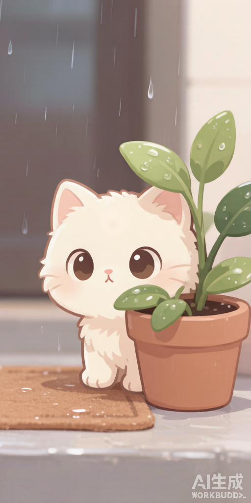 Rainy Doorstep Cats PFP right