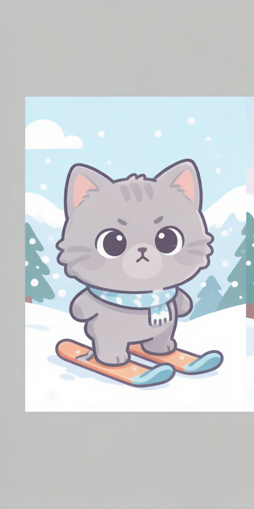 Ski Slope Cats PFP left