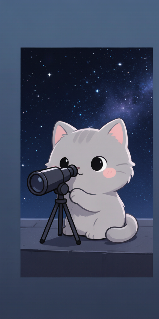 Telescope Night Cats PFP left