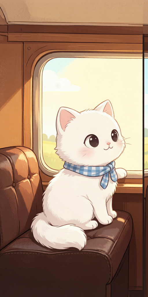Vintage Train Cats PFP left