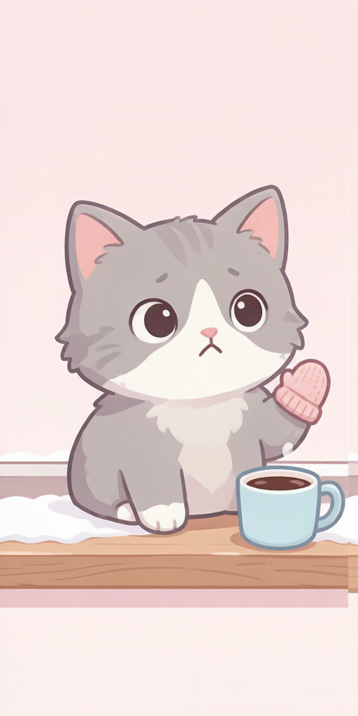 Winter Mittens Cats PFP left